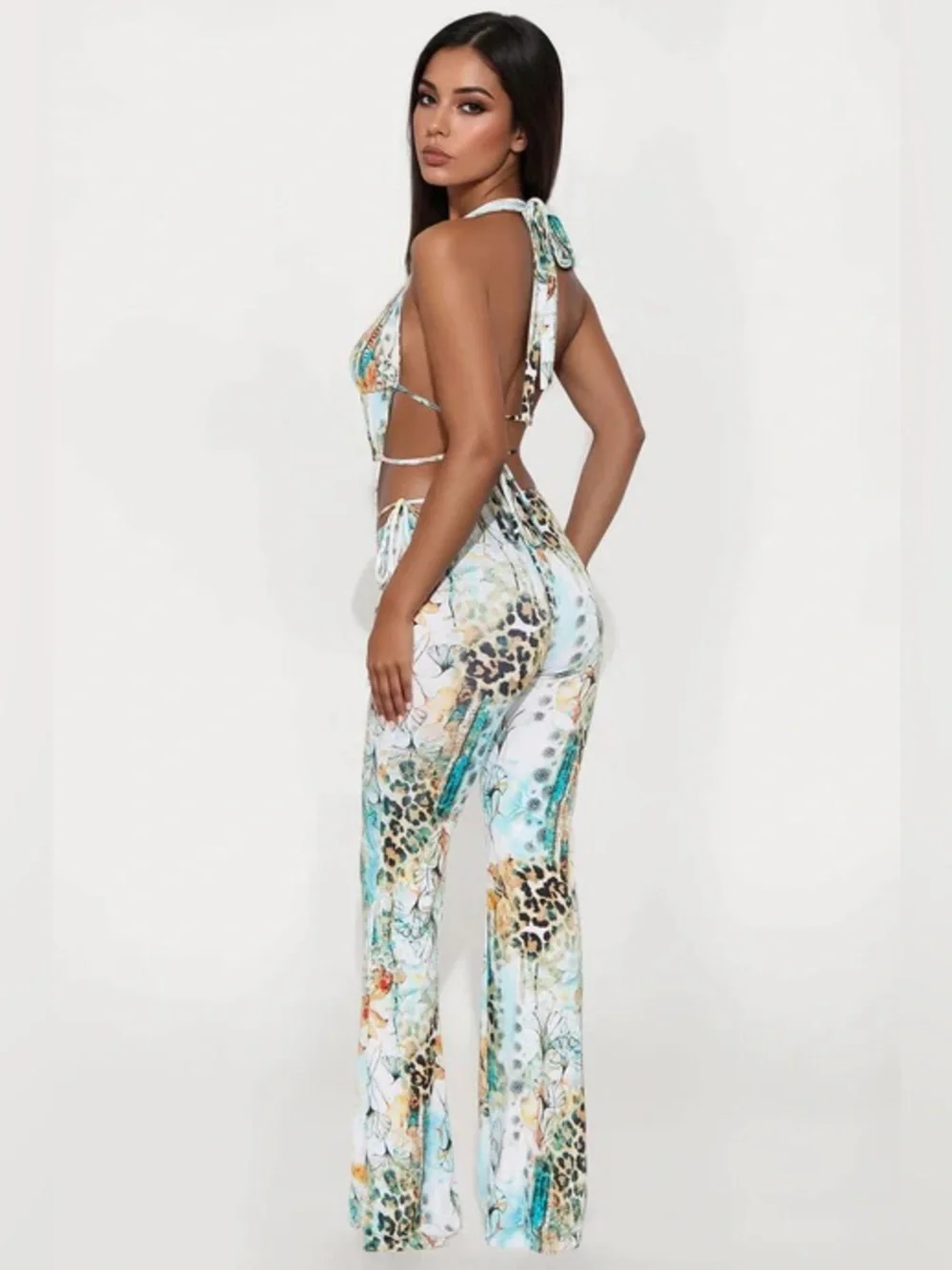 Sassy Sasha Halter Straight Leg Jumpsuit NEW 🏷️